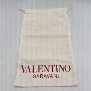 Valentino Garavani Cream Bag with Red Logo